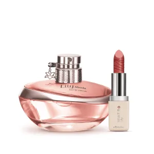 Kit Lily Absolu: Eau De Parfum 75ml   Creamy Lipstick Make B. Lily Absolu 3.6g - o Boticario