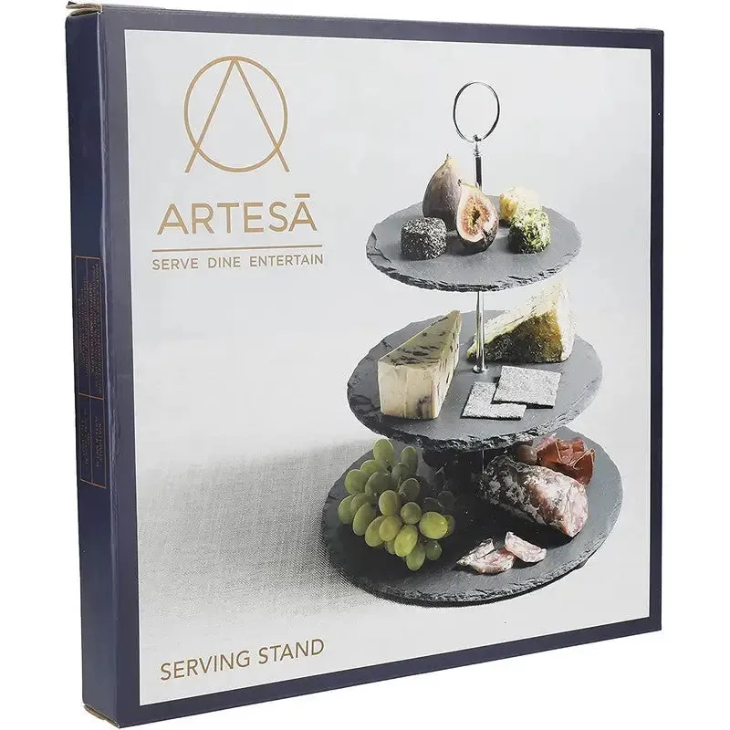 Kitchen Craft Artesa 3 Tier Slate Serving Stand 28.5 x 34.5cm