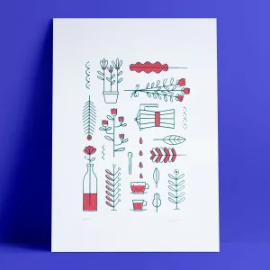 Kitchen decoration// A3 Silkscreen