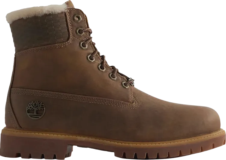 Kith x 6 Inch Premium Shearling Boot Wheat, Tan