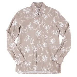 Kiton Floral Printed Cotton Shirt