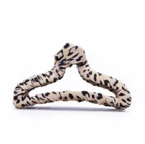 Kitsch Satin Wrapped Claw Clip - Leopard