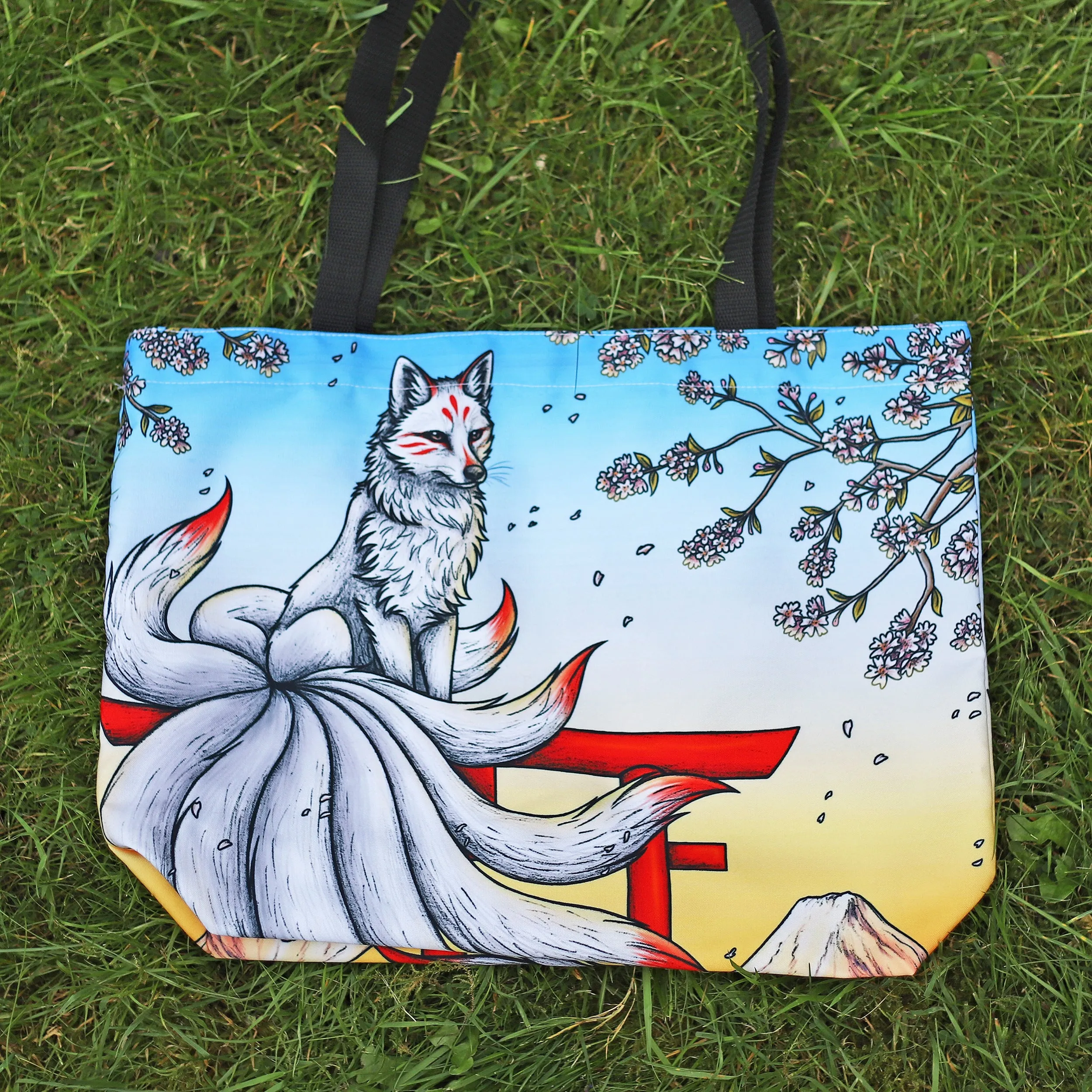 Kitsune Large Tote Bag