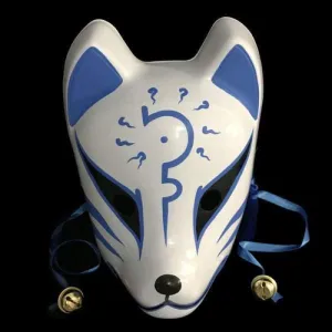 Kitsune Mask - Blue Curse