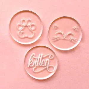 Kitten Convertible Collar Tag Insert Set