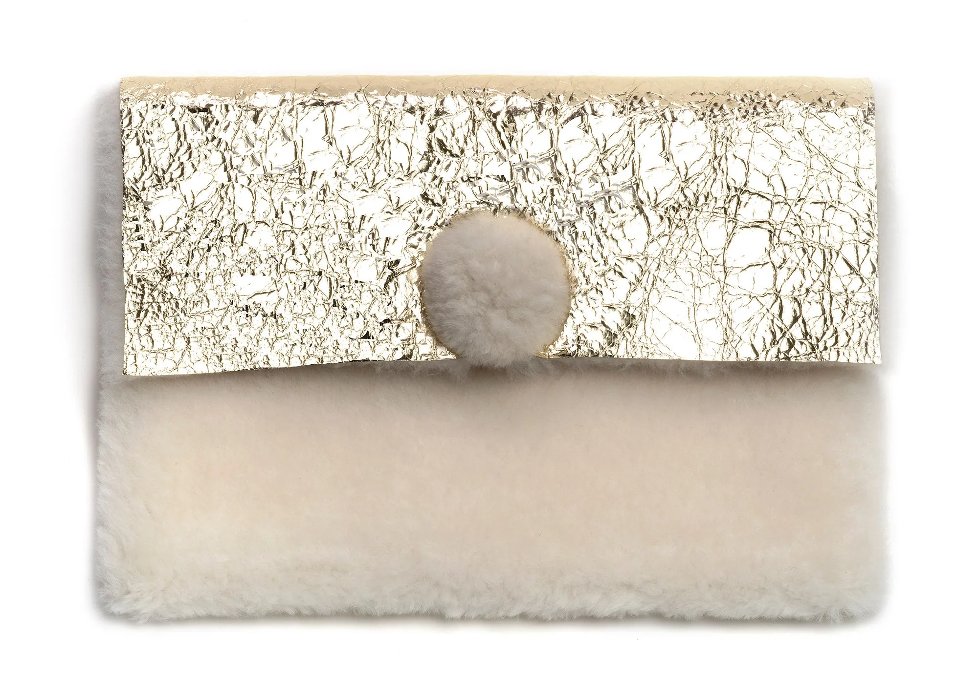 KIWI Clutch Goldleaf Platino