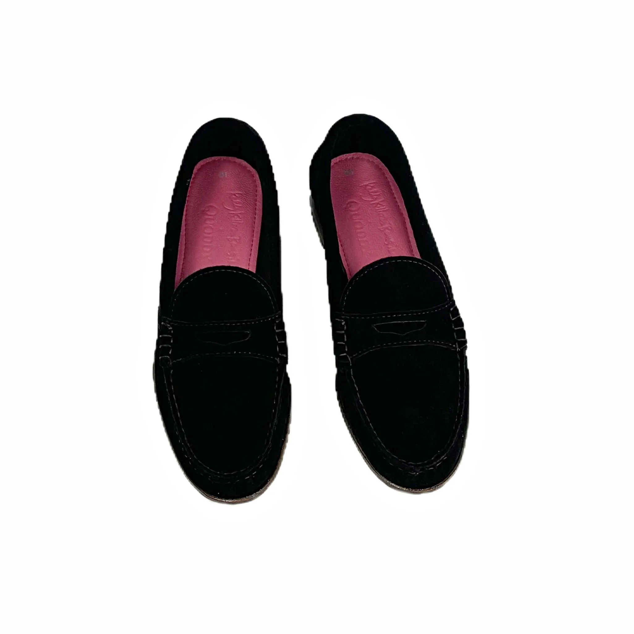 KKB Penny Loafer: Black Suede