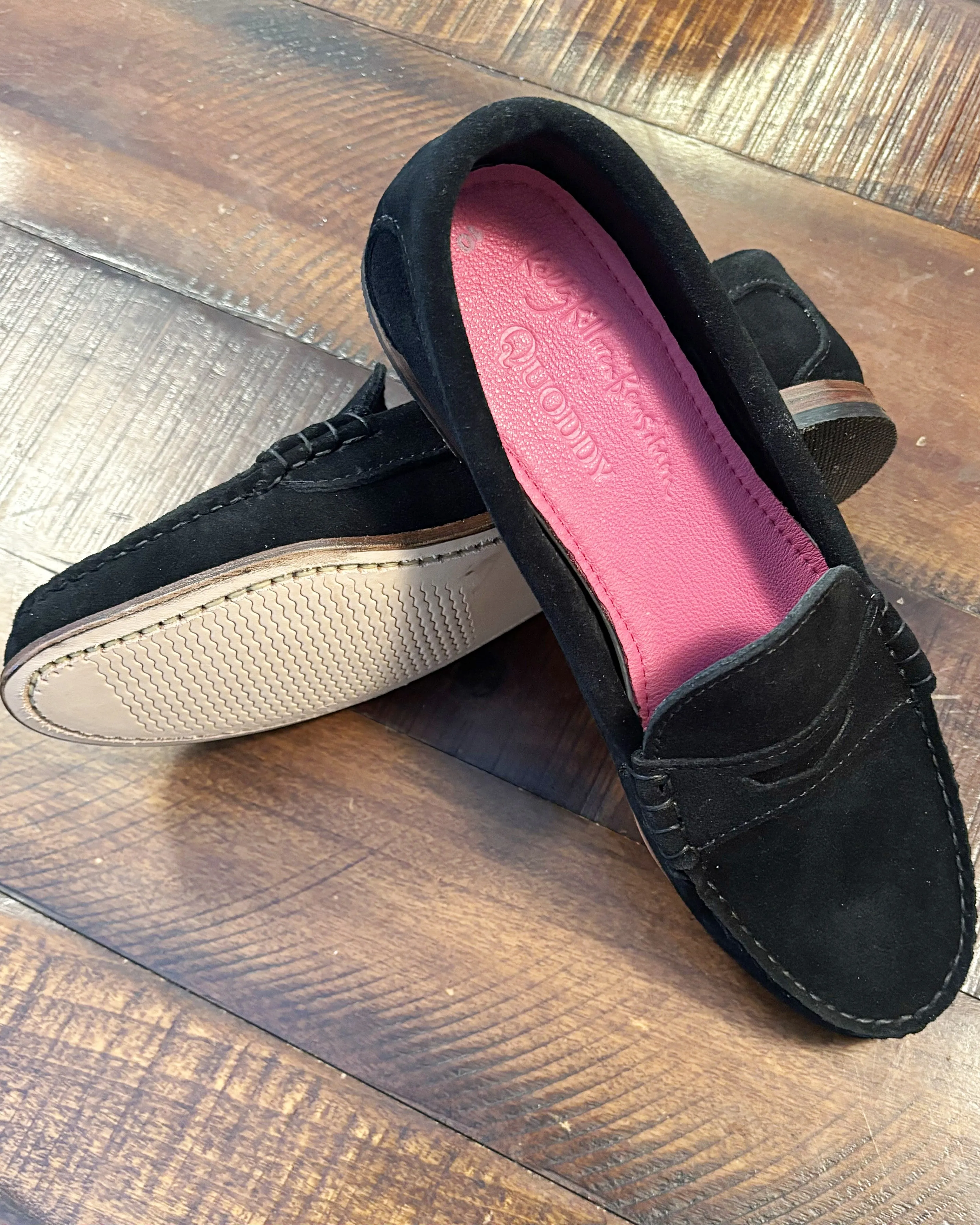 KKB Penny Loafer: Black Suede