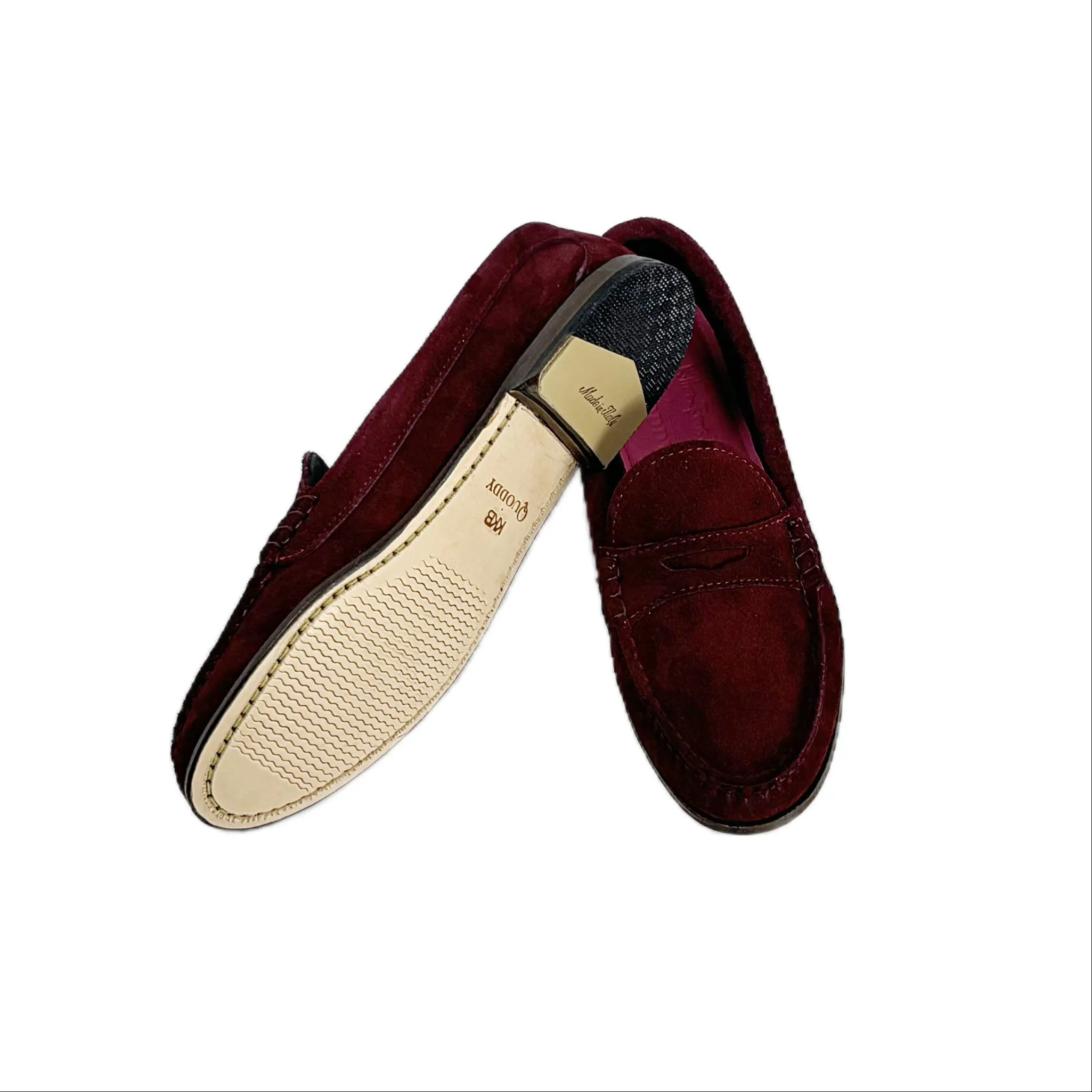 KKB Penny Loafer: Burgundy Suede