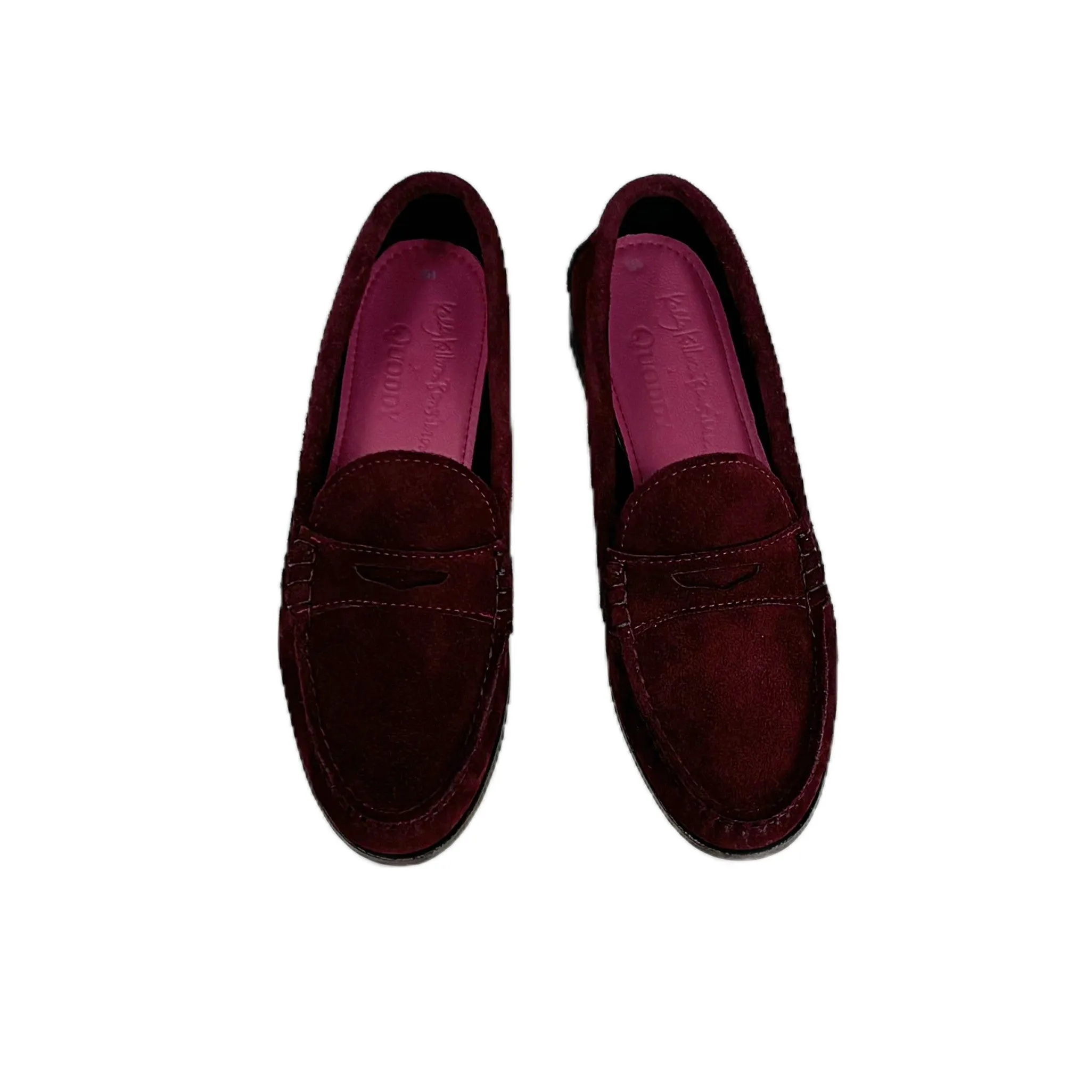 KKB Penny Loafer: Burgundy Suede