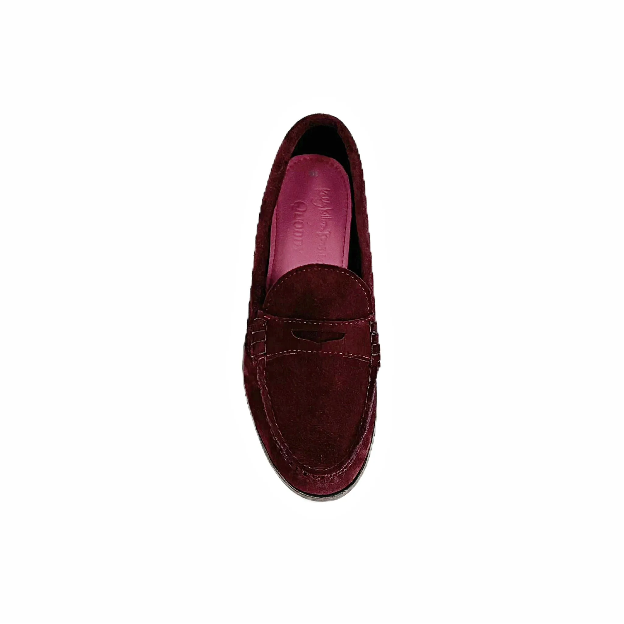 KKB Penny Loafer: Burgundy Suede