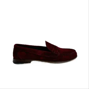 KKB Penny Loafer: Burgundy Suede