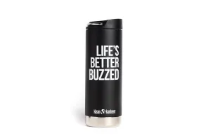 Klean Kanteen "Lifes Better Buzzed" Tumbler - 16 oz Black