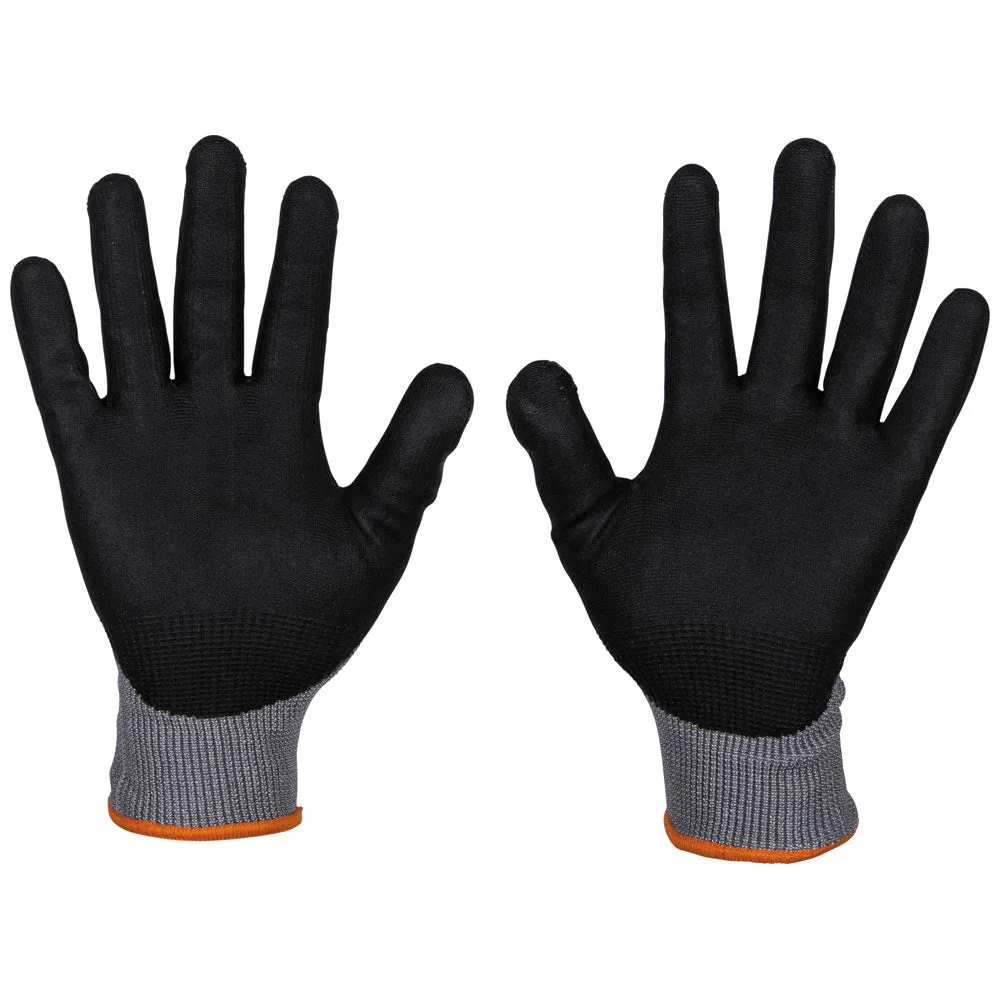 Klein 60586 Knit Dipped Gloves, Cut Level A2, Touchscreen, X-Large, 2-Pair