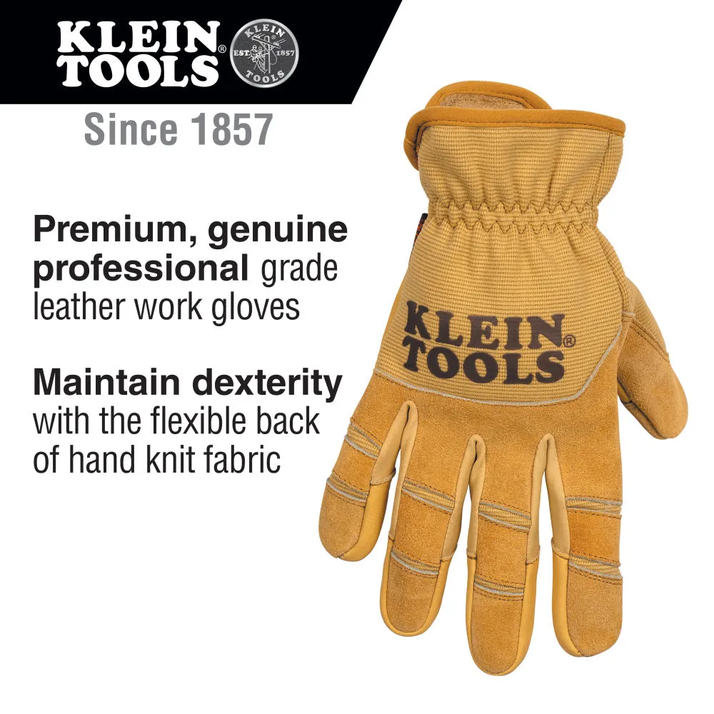 Klein 60608 Leather All Purpose Gloves, Large