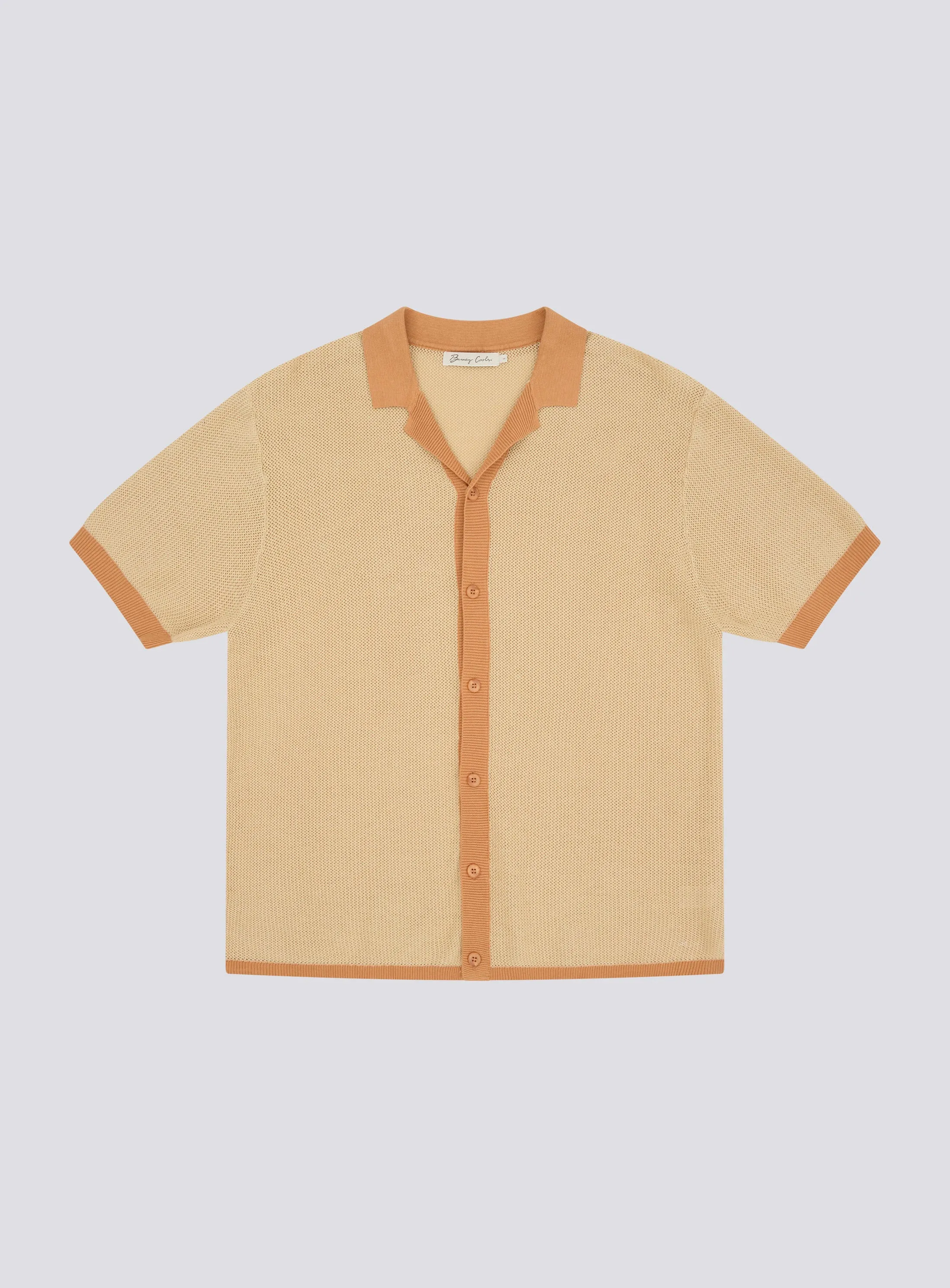 Knit Holiday Shirt Beige