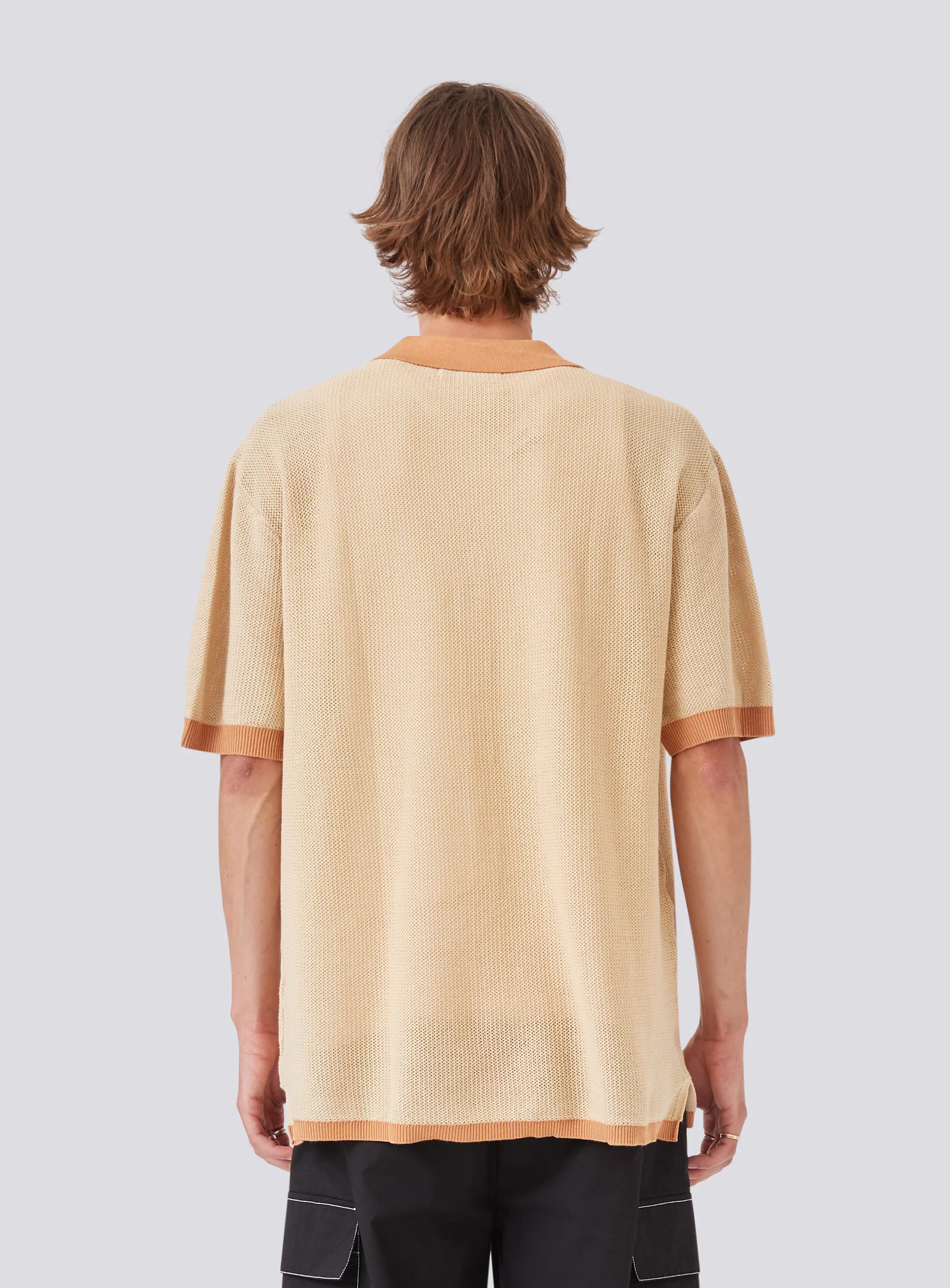 Knit Holiday Shirt Beige