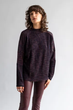 Knit Jumper with Zip Sleeve Detail