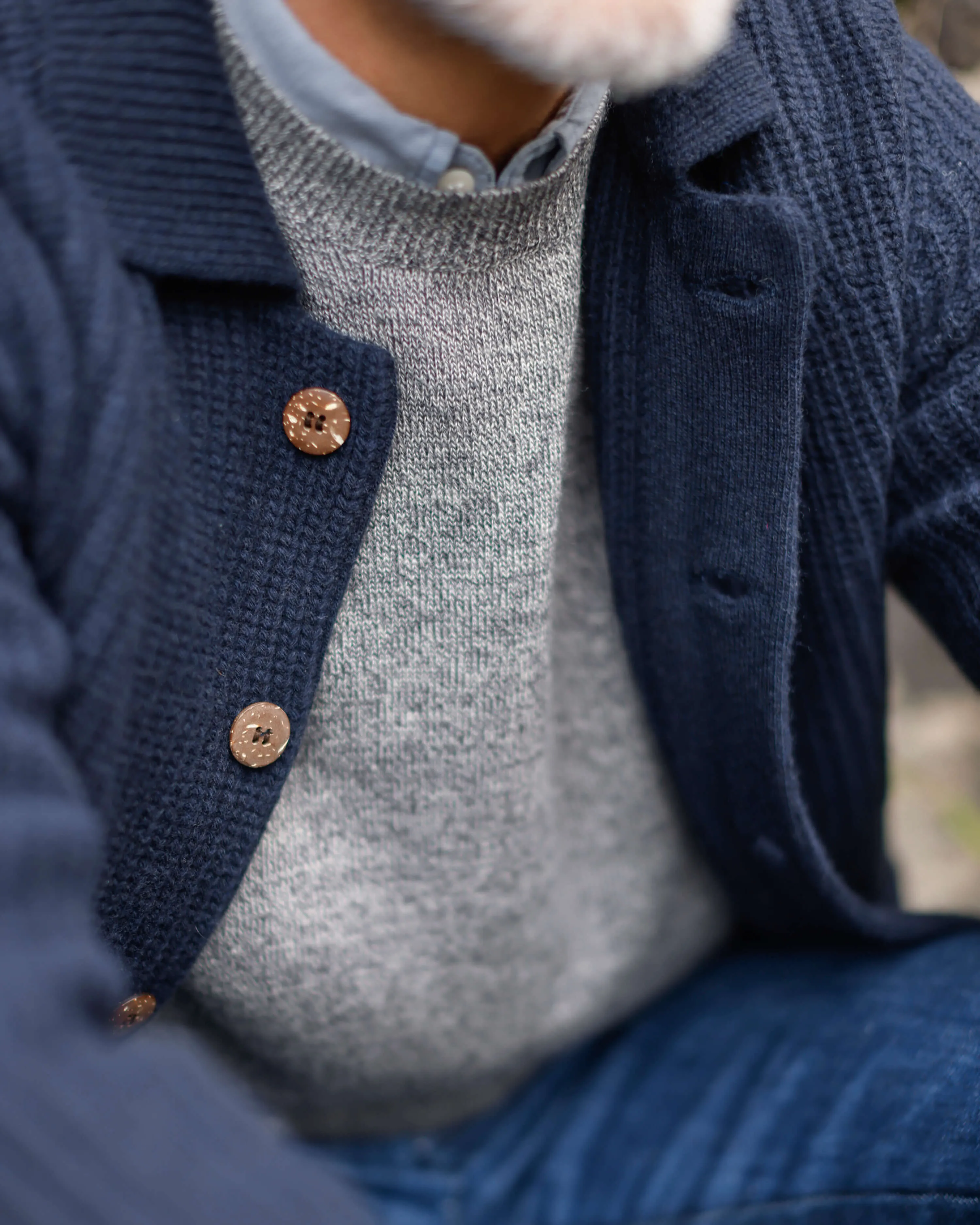 Knit Kite Jacket / Indigo