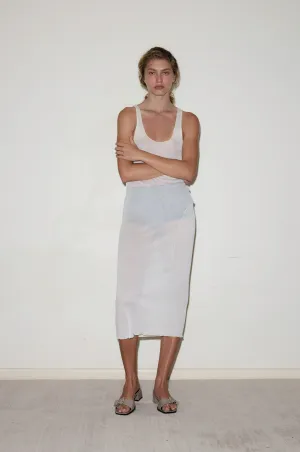 Knit Singlet Dress - Off White