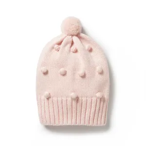 Knitted Bauble Hat | Pink