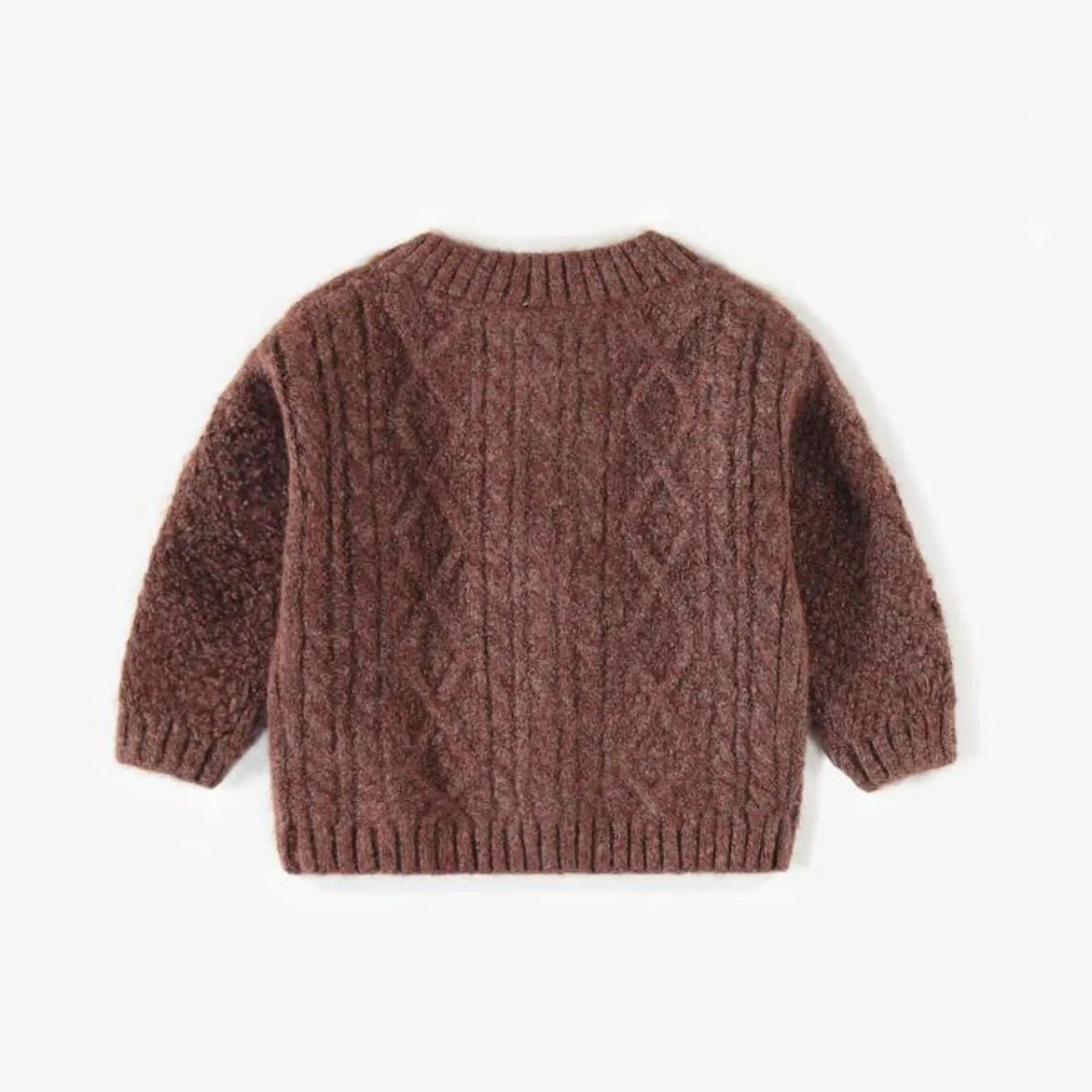 Knitted Cardigan, Brown