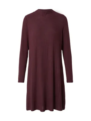 Knitted dress ONLY KLEO, red wine