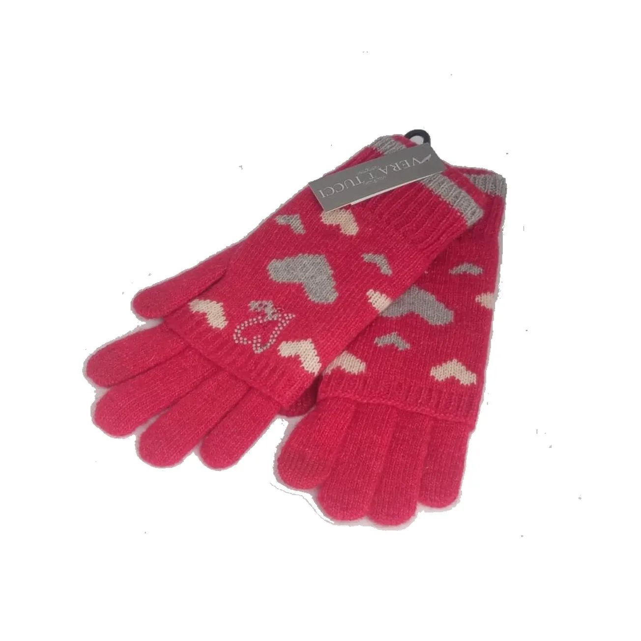 Knitted Hearts Glove - G09