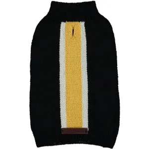 Knitted Striped Dog Sweater by Baker & Bray - Black/Yellow