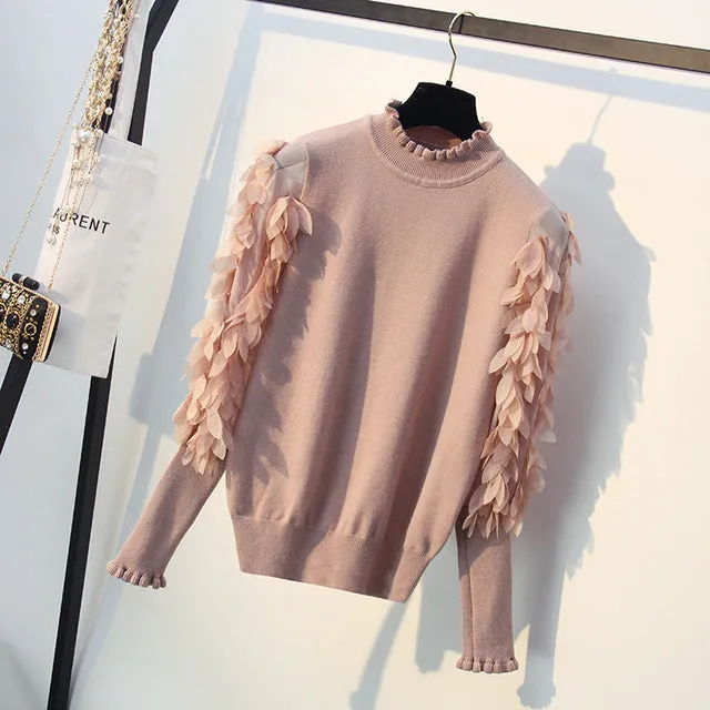 Knitted Women Sweater Spring Autumn Loose Jumper