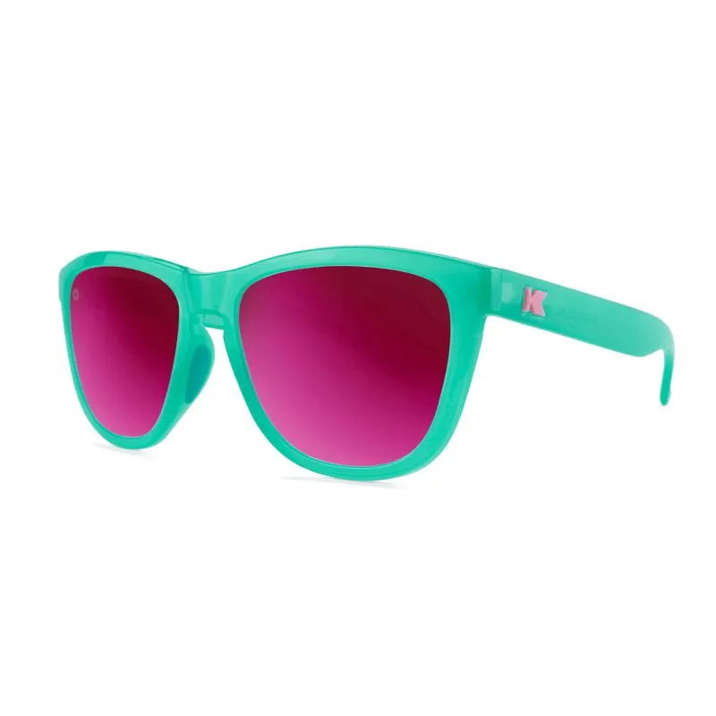 Knockaround Premiums Sport Sunglasses - Aquamarine/Fuchsia