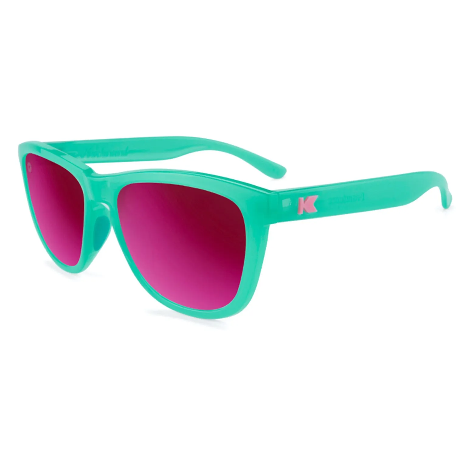 Knockaround Premiums Sport Sunglasses - Aquamarine/Fuchsia