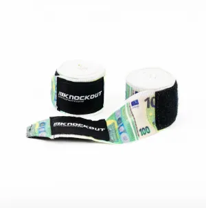 Knockout Euro Print Boxing Hand Wraps 4.5m