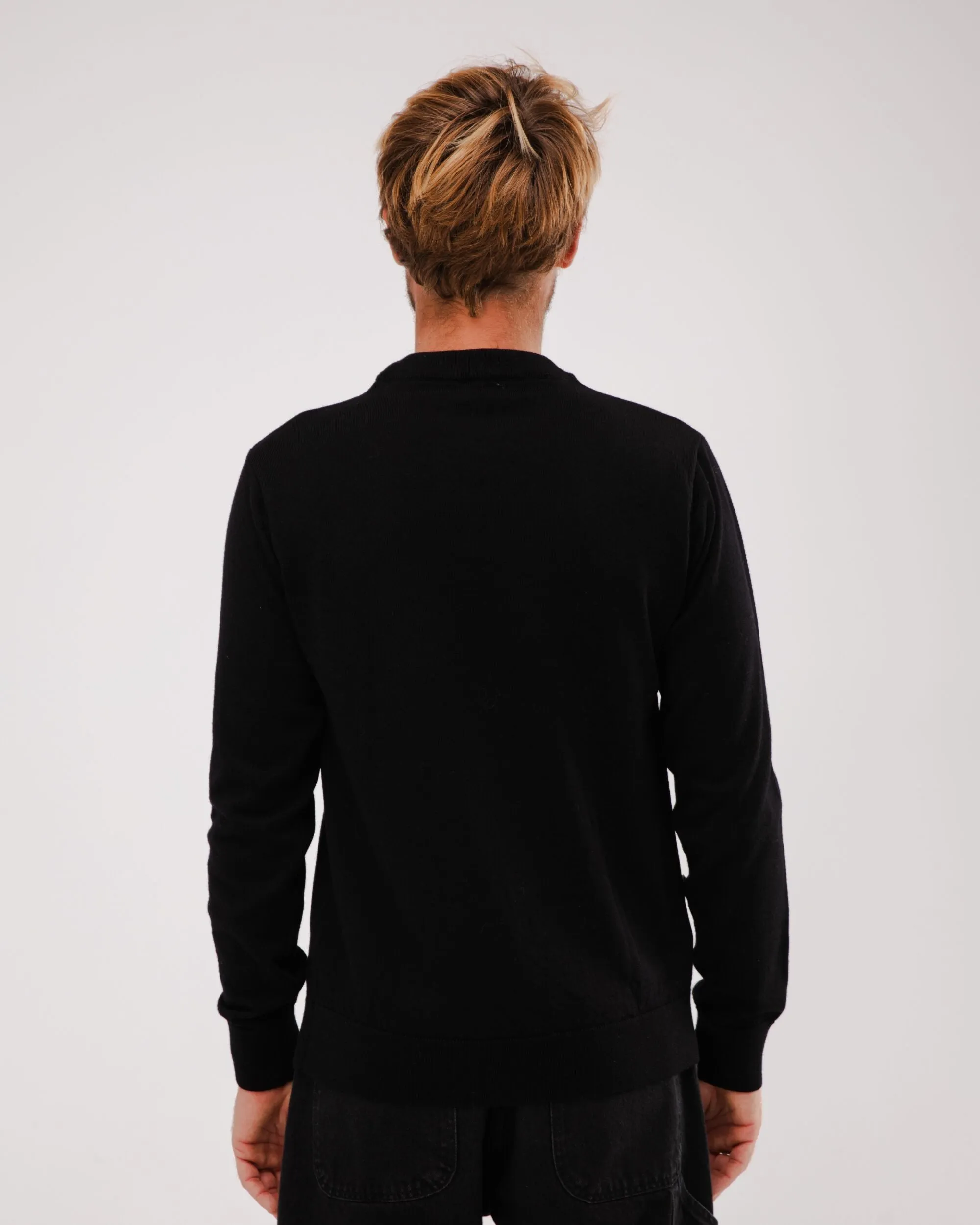 Kodak Logo Wool Sweater Black