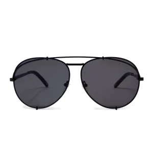 KOKO - MATTE BLACK   GREY SUNGLASSES