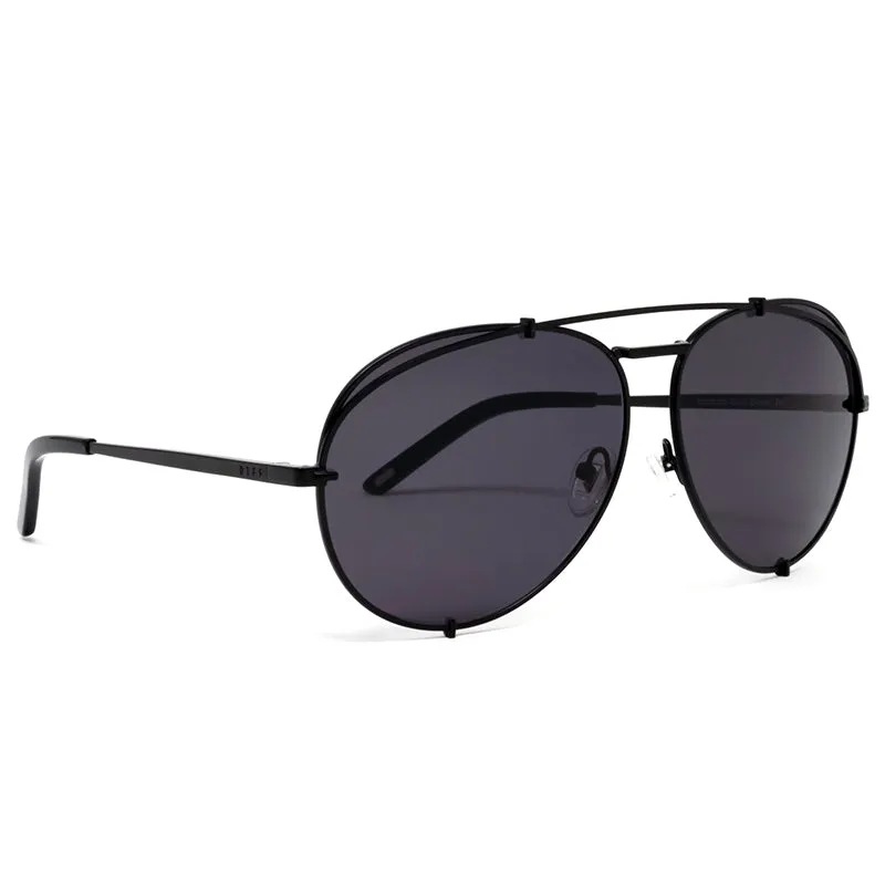 KOKO - MATTE BLACK   GREY SUNGLASSES