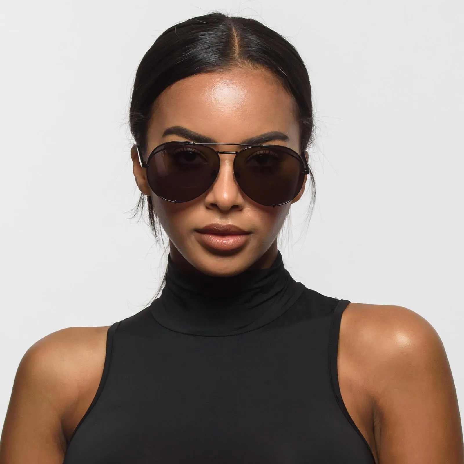 KOKO - MATTE BLACK   GREY SUNGLASSES