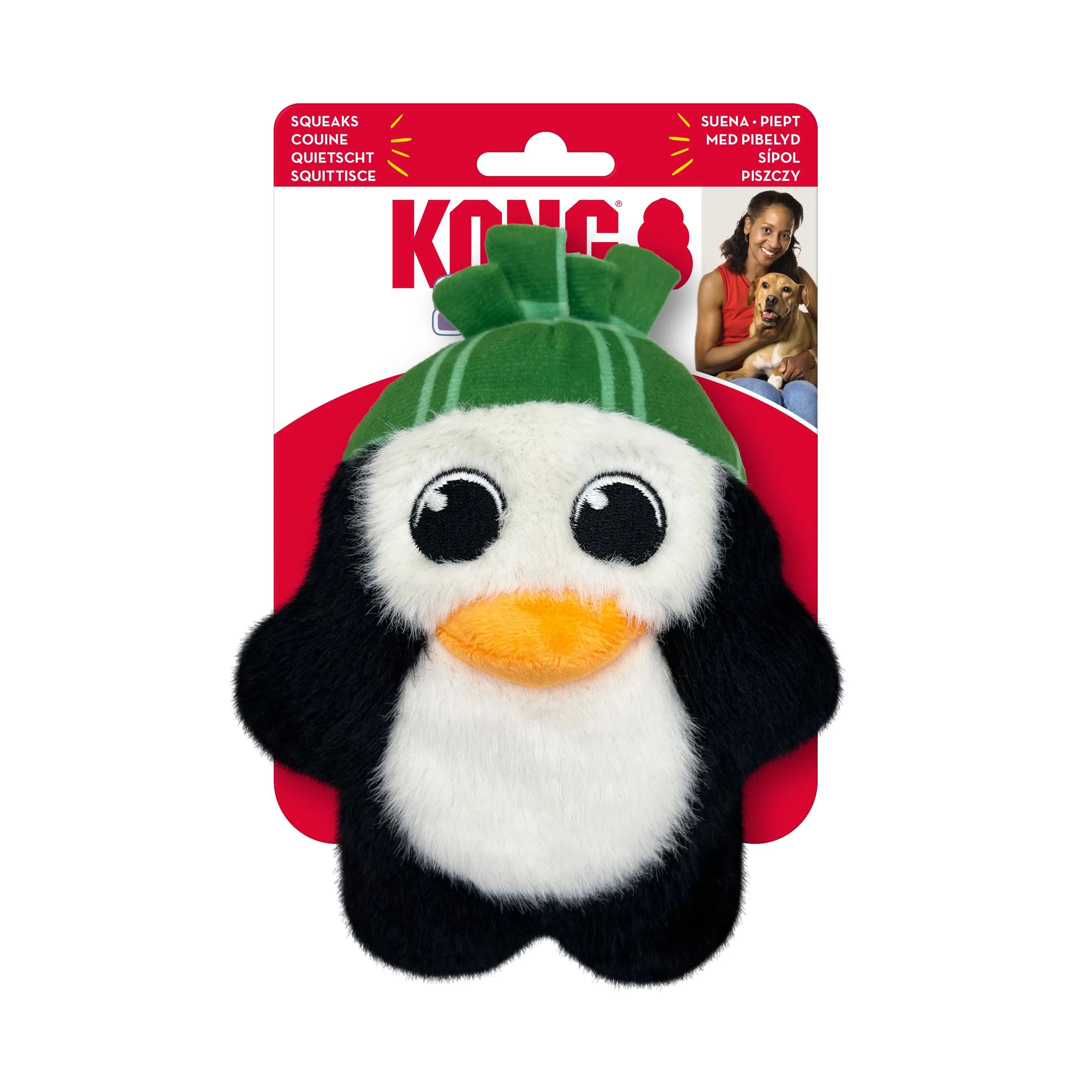 KONG Christmas Snuzzles Penguin Small to Medium Soft Dog Toy