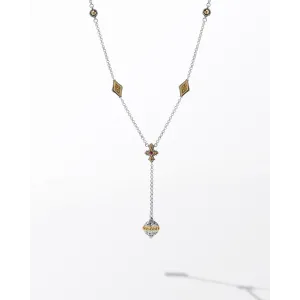 Konstantino Dome Silver and 18K Gold Corundum Necklace