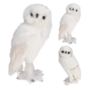 Koopman 34cm White Standing Owl