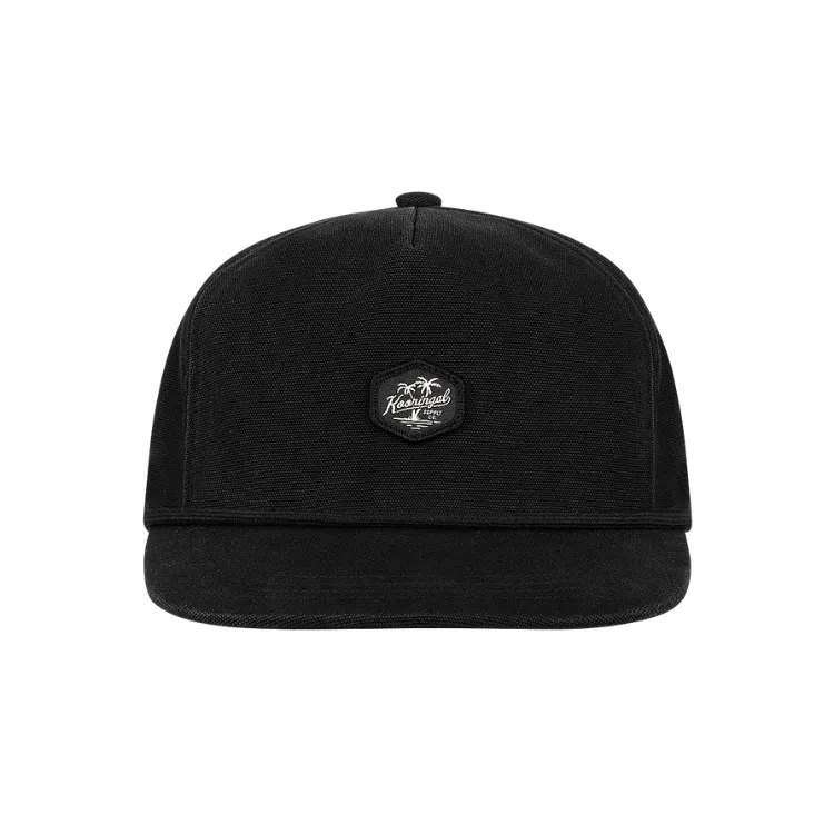 Kooringal Mens 5 Panel Cap Bramston - Black