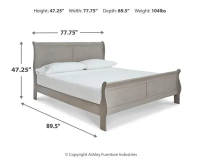 Kordasky King Sleigh Bed with Dresser