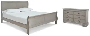 Kordasky King Sleigh Bed with Dresser