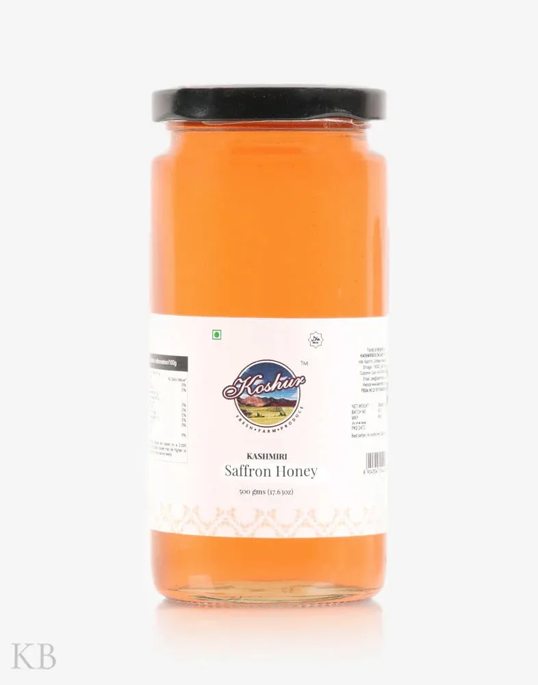 Koshur Saffron Infused White Honey