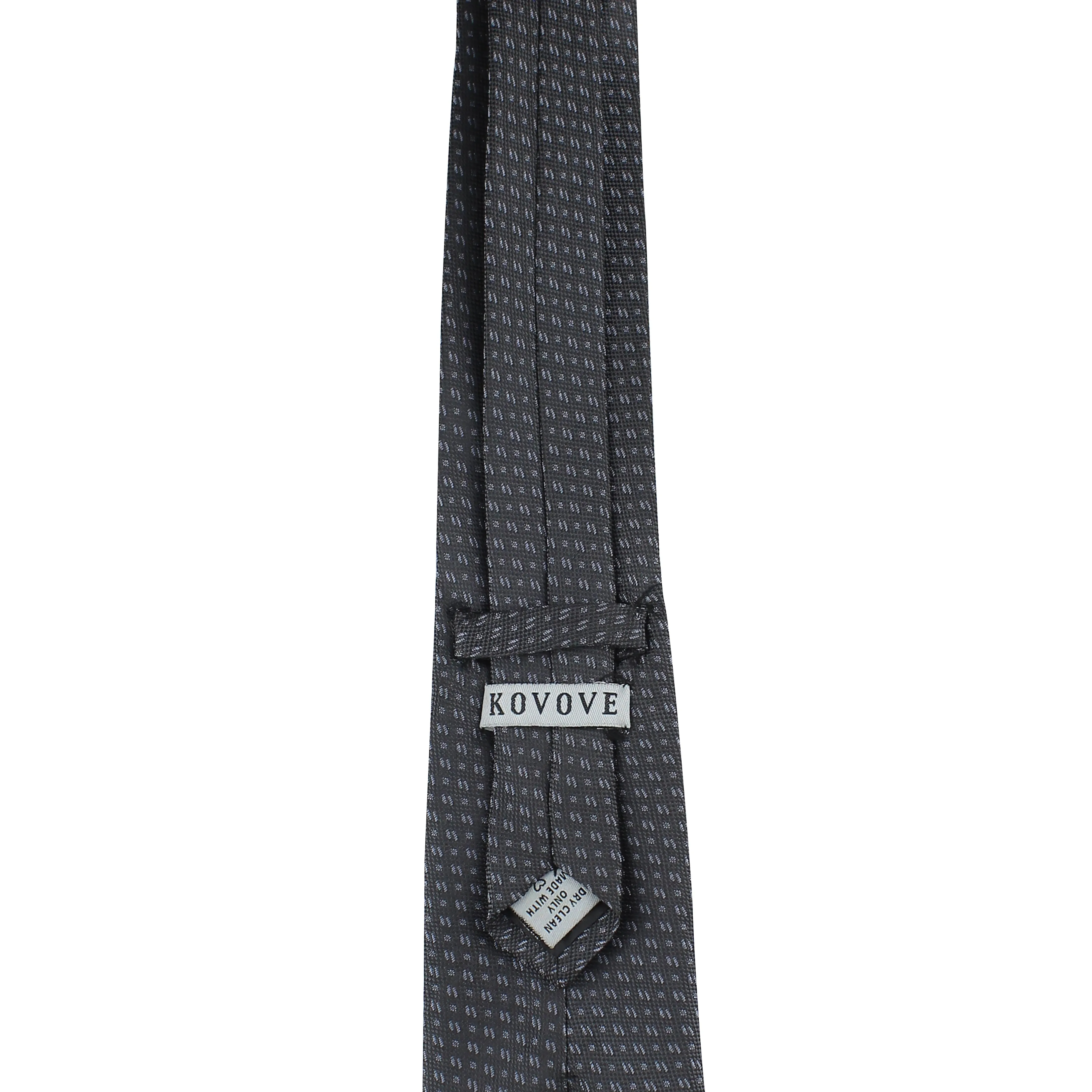 Kovove Black Abstract Neck Tie For Men