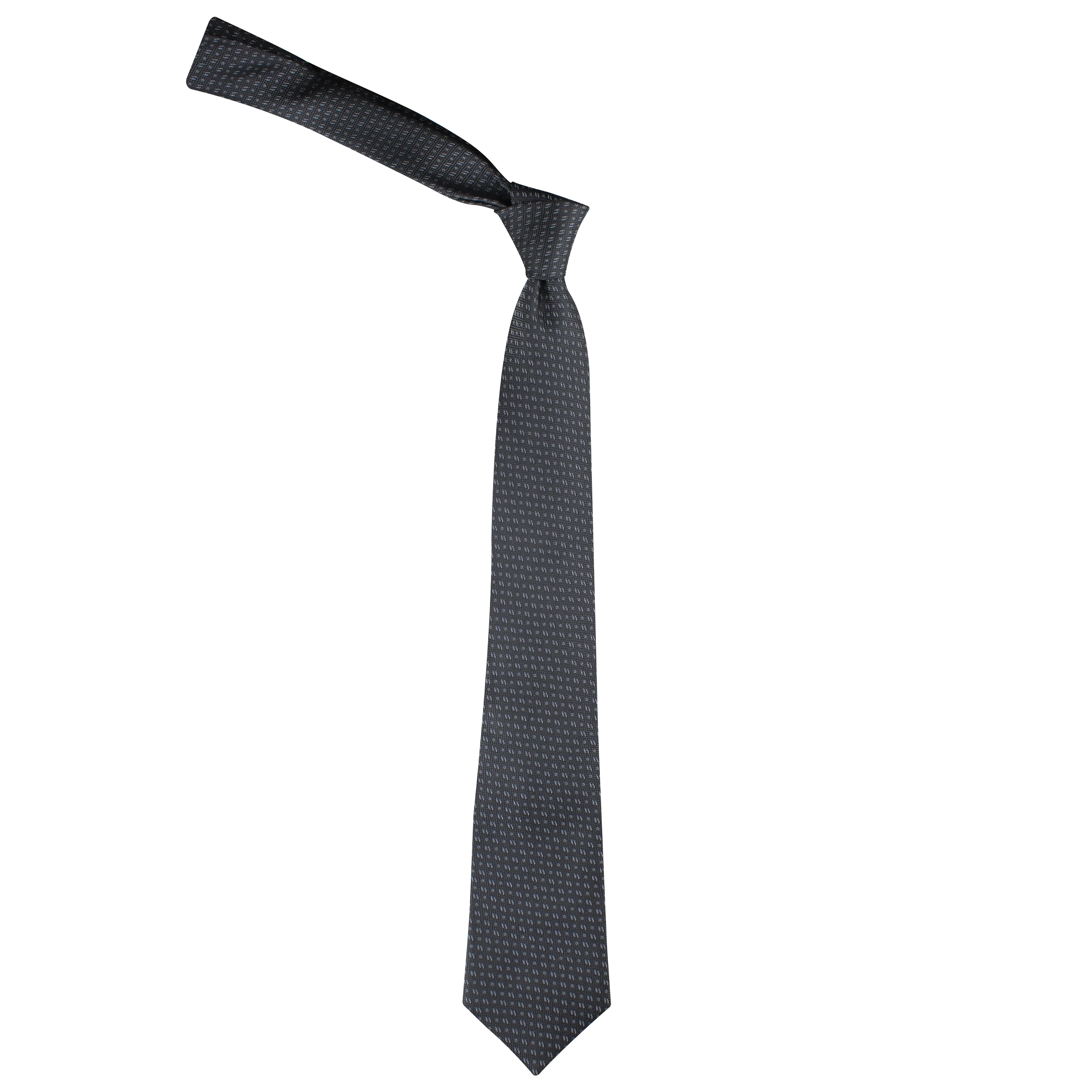 Kovove Black Abstract Neck Tie For Men