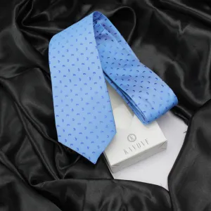 Kovove Blue Abstract Neck Tie For Men