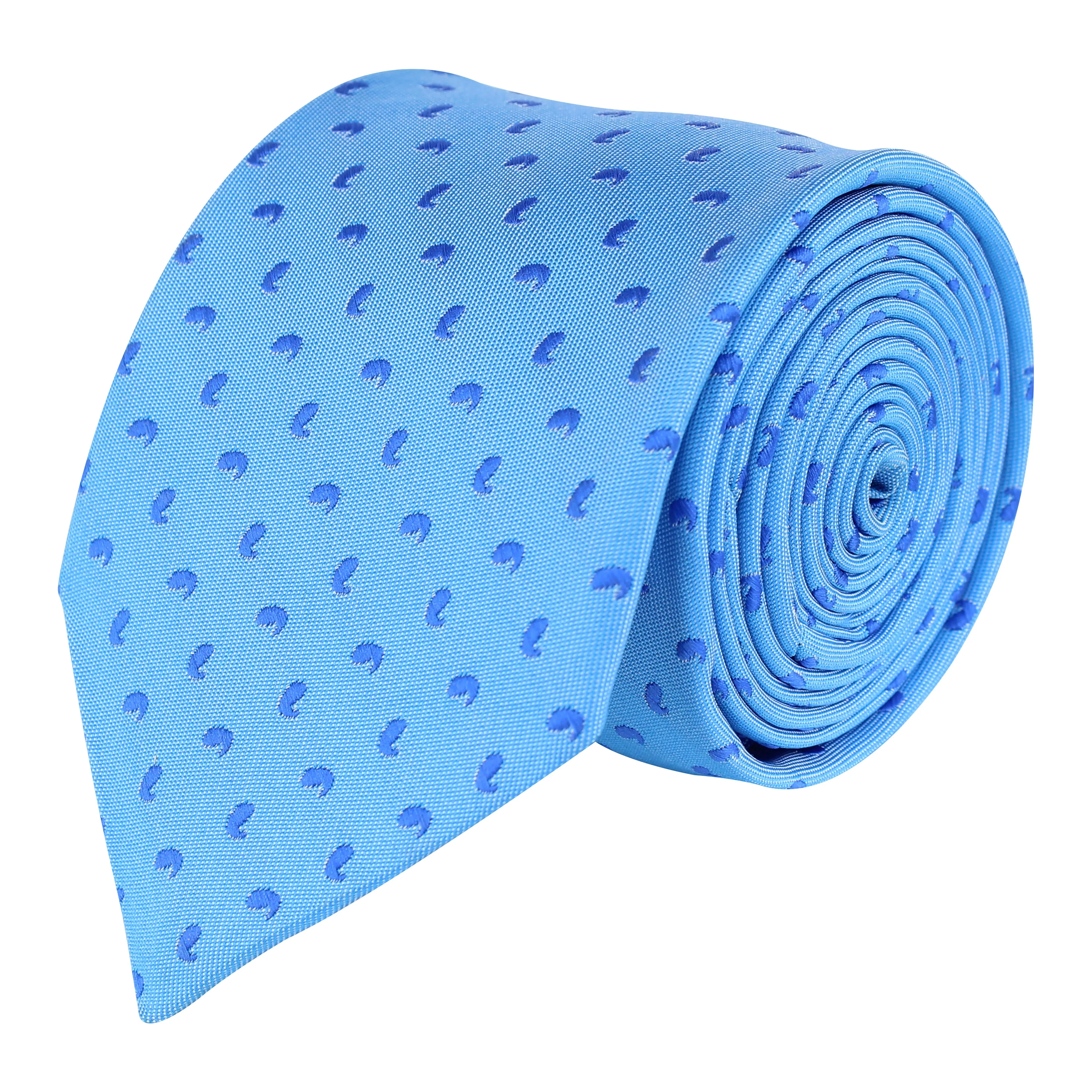 Kovove Blue Abstract Neck Tie For Men