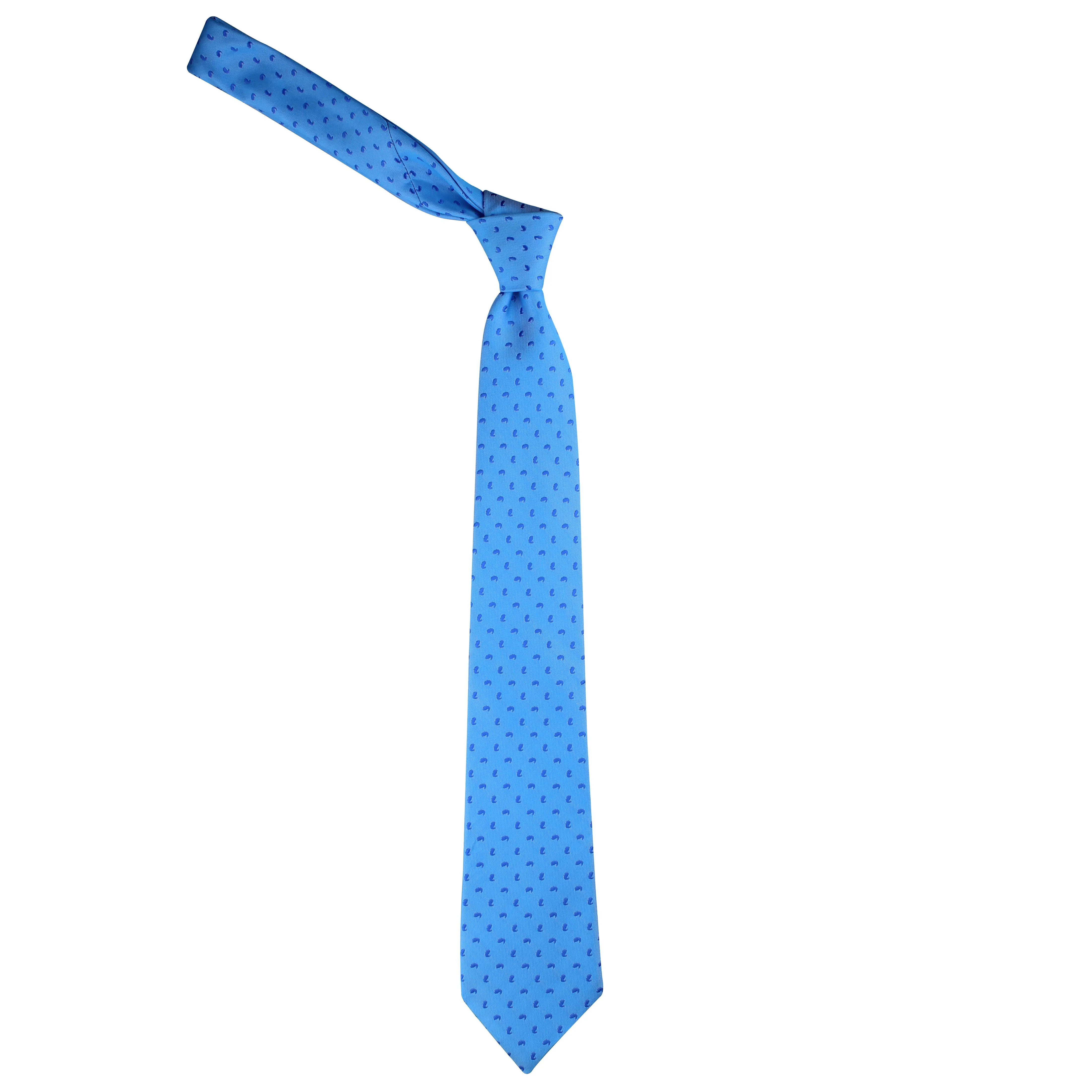 Kovove Blue Abstract Neck Tie For Men