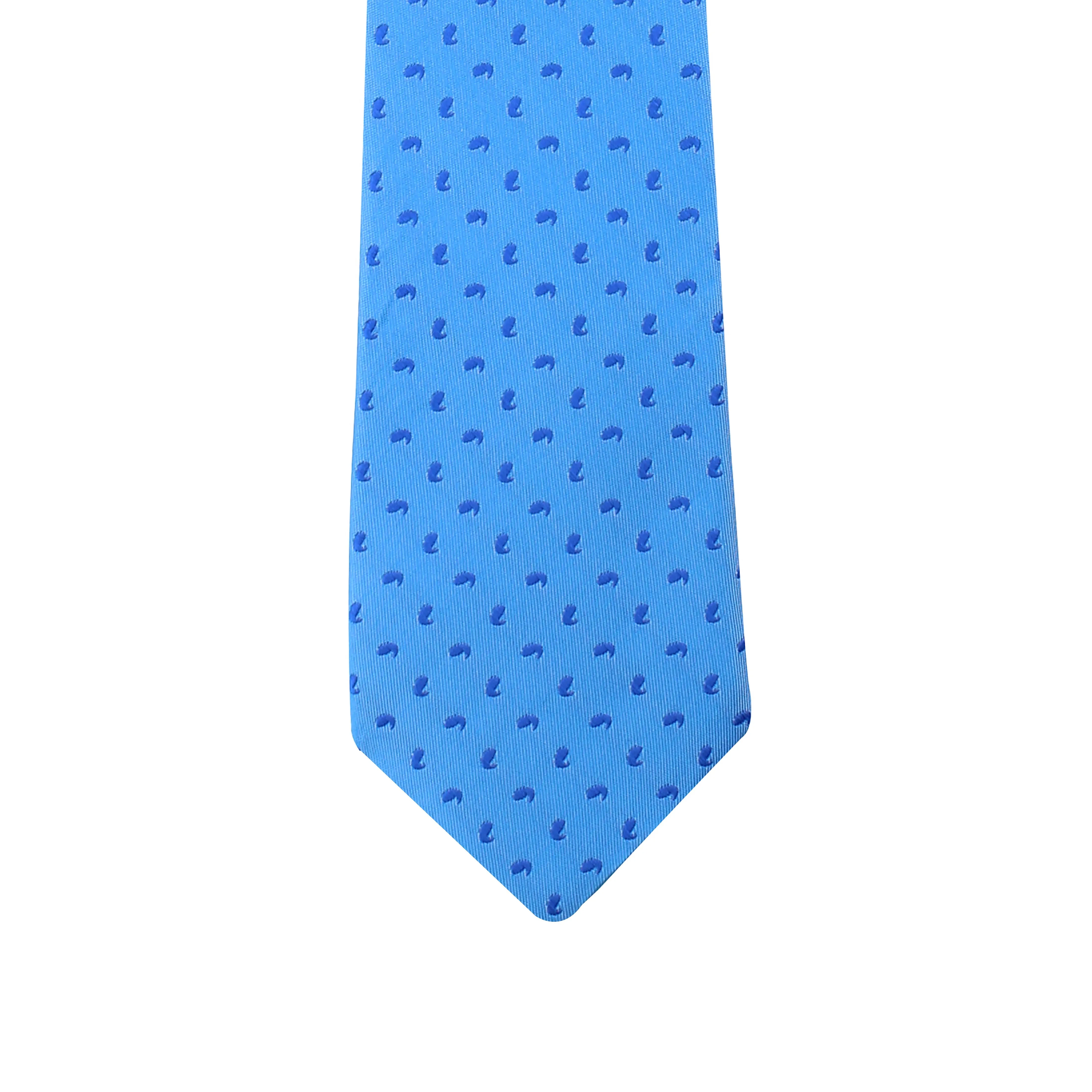 Kovove Blue Abstract Neck Tie For Men